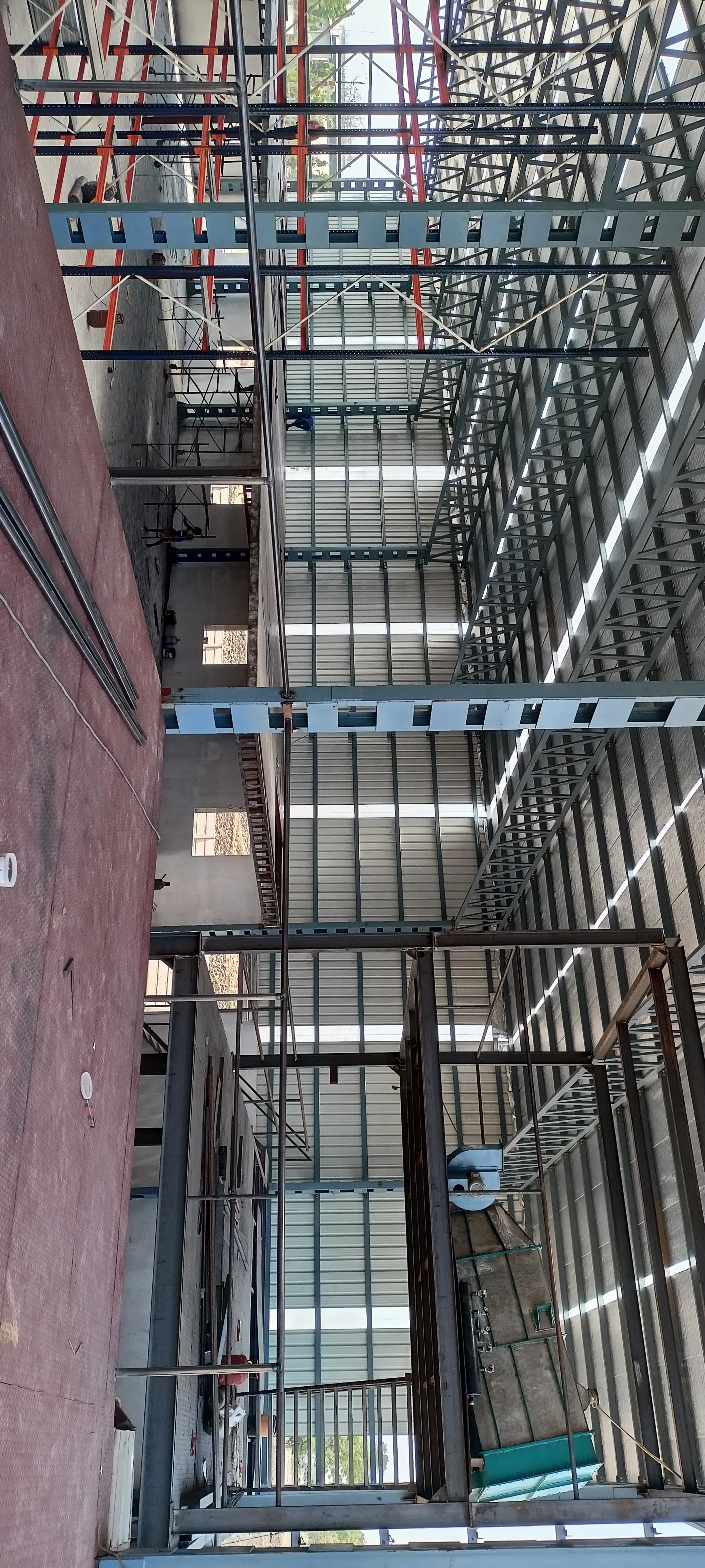 Industrial PEB Structure On-Site Erection