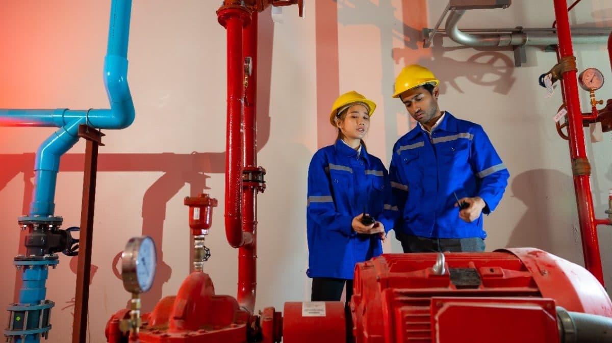 Fabrication of fire hydrant piping network in a workshop